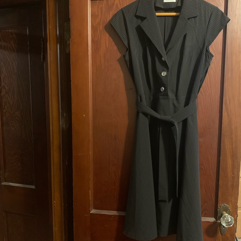 Calvin Klein Pin Striped Dress